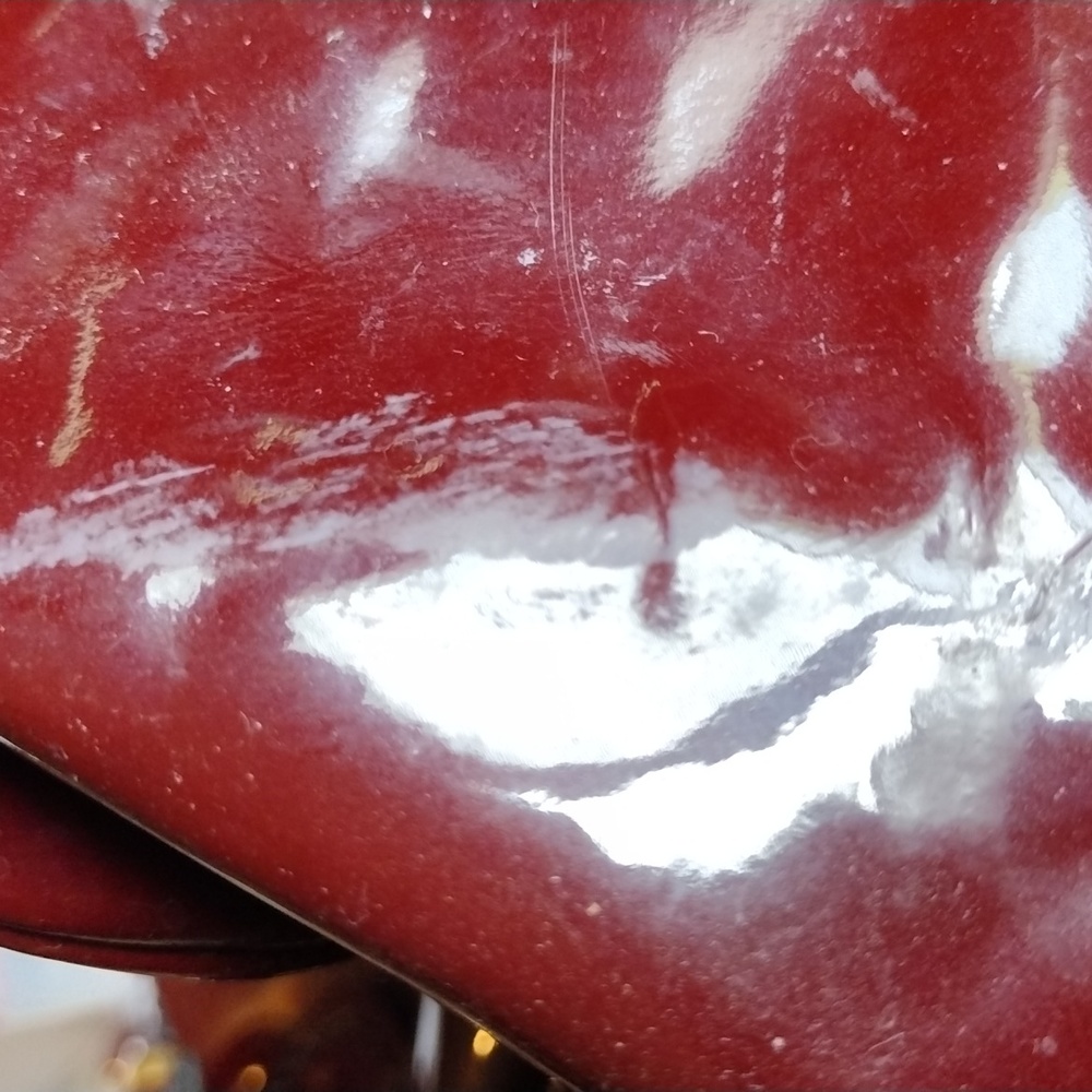 Valentino Garavani Handbag Burgundy patent Leather Braided Handle SOLD SOLD SOLD - Picture 15 of 15